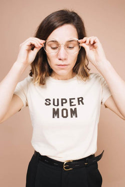 Super Mom tee - women