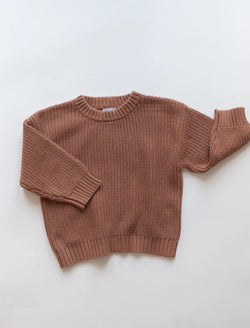 Kindly | Chunky knit pullover - claypot