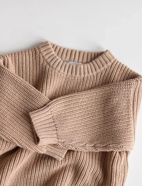Kindly | Chunky knit pullover - pink earth