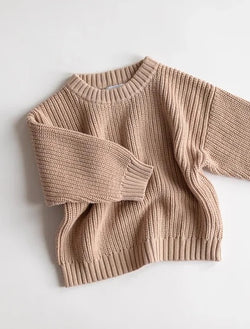 Kindly | Chunky knit pullover - pink earth